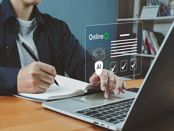 istock Businessperson or learner working online with AI 2223174853