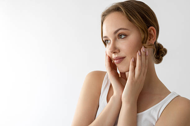 istock Pretty young female with beautiful skin 2223175898