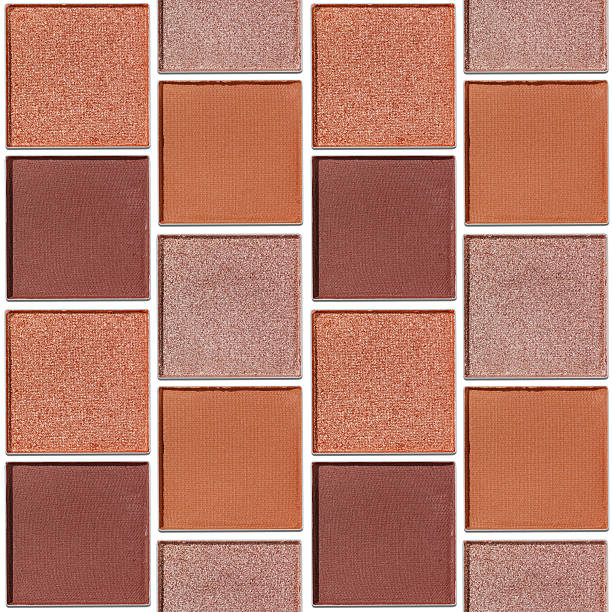 istock Cosmetics seamless pattern, makeup palette vivid neutral color eye shadow, square eye powder swatches. Female cosmetic and beauty products, aesthetic minimal beauty photo, colorful eyeshade view 2223179719