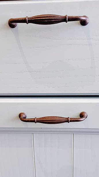 istock a wooden drawer and a metal drawer handle 2223180477