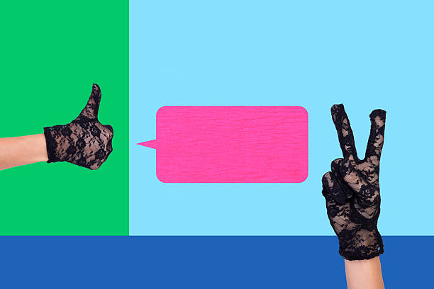 istock Banner full image art collage of hand show bubble communication icon speech conversation talk phrase social media message 2223183740