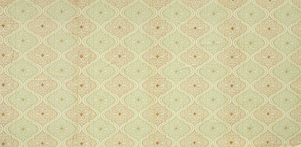 istock Old wallpaper on the wall. Old wallpaper for texture or background. 2223184920