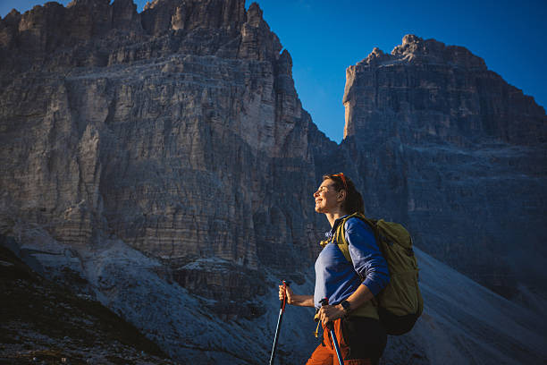 istock Woman hiking in the Dolomite 2223188936