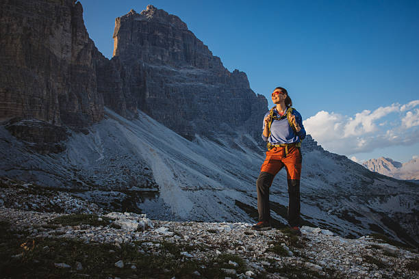 istock Woman hiking in the Dolomite 2223189023