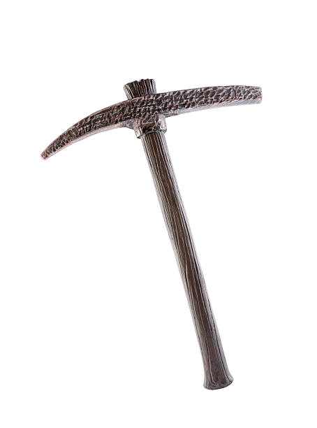 istock Vintage pickaxe with wood handle isolated on white background with clipping path 2223207960