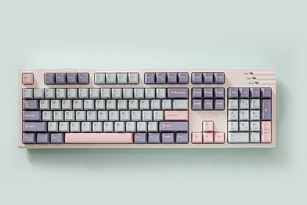 istock Modern mechanical keyboard. Minimal style and design keyboard. Custom build keyboard. 2223212111