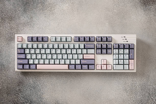 istock Modern mechanical keyboard. Minimal style and design keyboard. Custom build keyboard. 2223212113