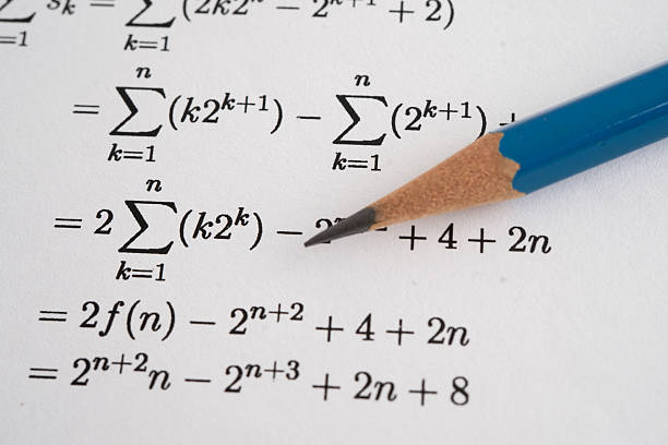 istock Pencil on mathematic formula exercise test paper in education school. 2223212116