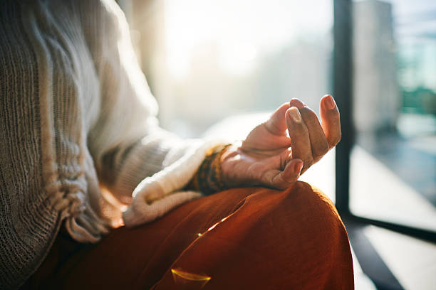Serene Meditation in Morning Sunlight