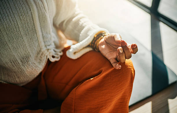 istock Serene Meditation in Sunlit Room 2223217291