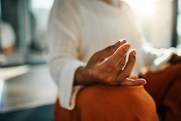 istock Serene Meditation in Sunlit Room 2223217292