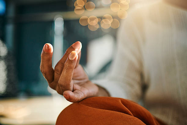 istock Serene Meditation in Sunlit Room 2223217306