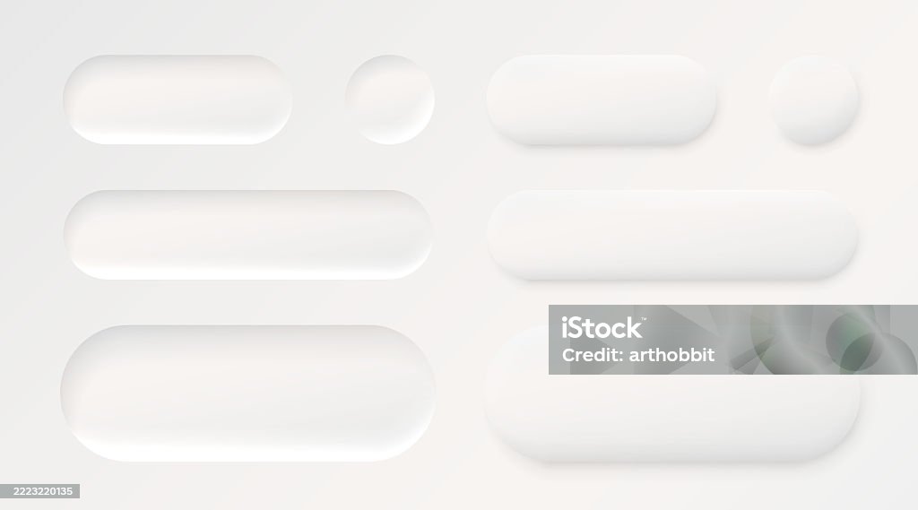 Frame Button Vector Frame Button White Color Set Minimal Label Message Vector Illustration ...