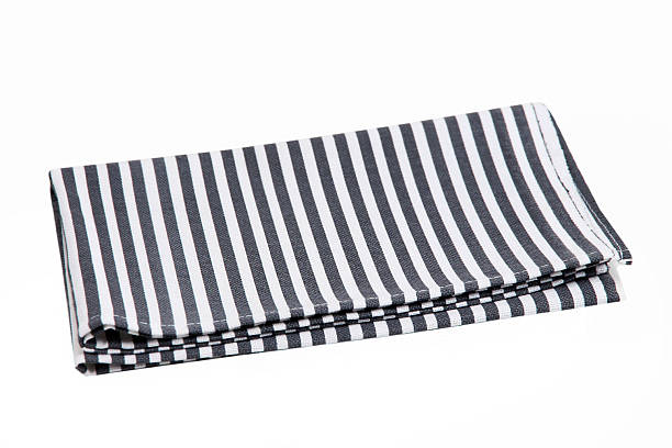 istock Striped kitchen towel isolated on white background 2223220452