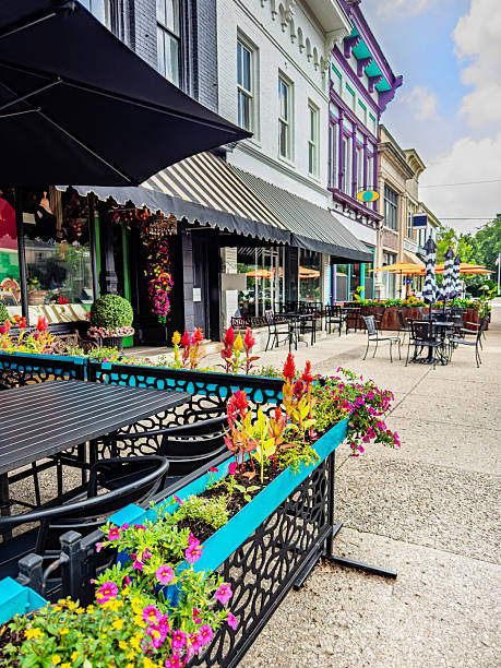 istock Looking Down the Retail Block on a Rural Main Street 2223221385
