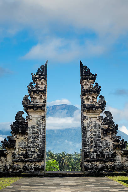 istock Pura Lempuyang temple gate with Mount Agung view 2223222494