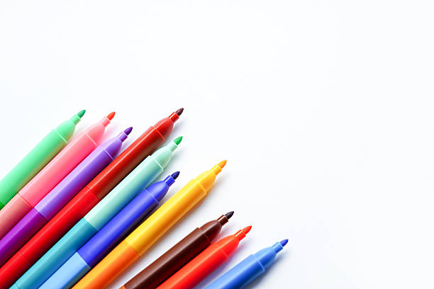 istock colorful felt-tip pens is displayed on a clean white background 2223227611