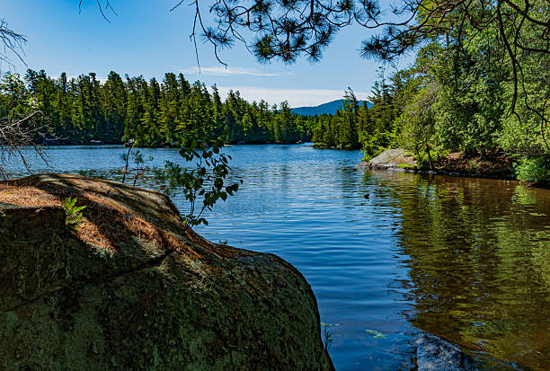Beautiful Adirondack Mountain Lake