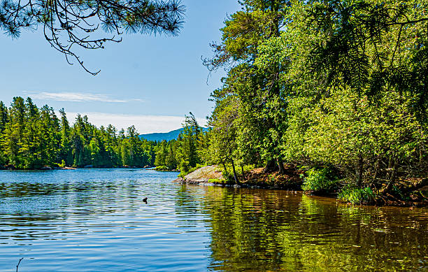 Beautiful Adirondack Mountain lake