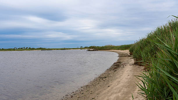 istock View of the beach and at Smith Point Marina #2 2223231087