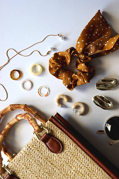 istock Wicker Bag and Neutral Accessories 2223231652