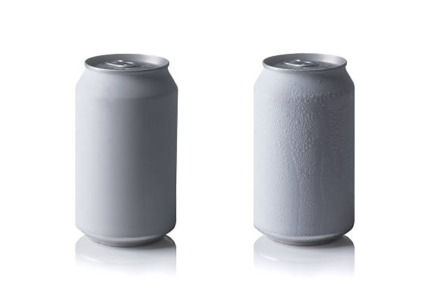 istock Aluminum white can on a white background, Water drop on can 2223232475