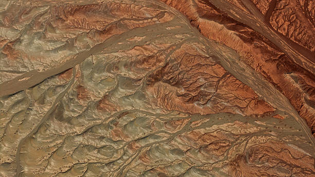 istock Drone photo of Danxia landform 2223234011