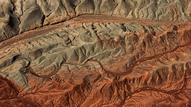 istock Drone photo of Danxia landform 2223234013