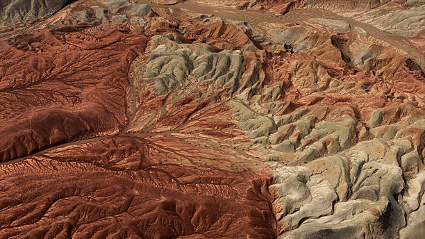 istock Drone photo of Danxia landform 2223234022