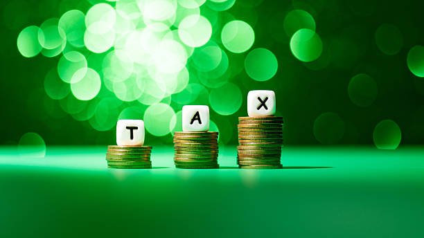 istock Word tax on stack of coins 2223241961