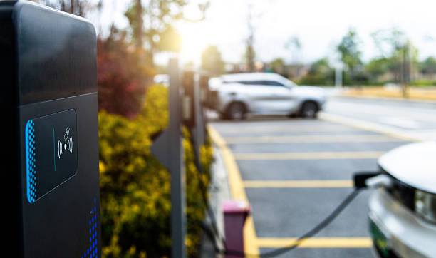 istock Electric vehicles charging station on roadside 2223242337