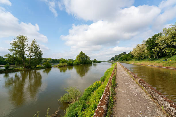 The lateral canal to the Loire in Saint-Jean-de-Braye village