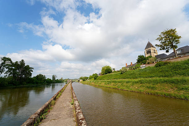 Saint-Jean-de-Braye church and Loire river bank