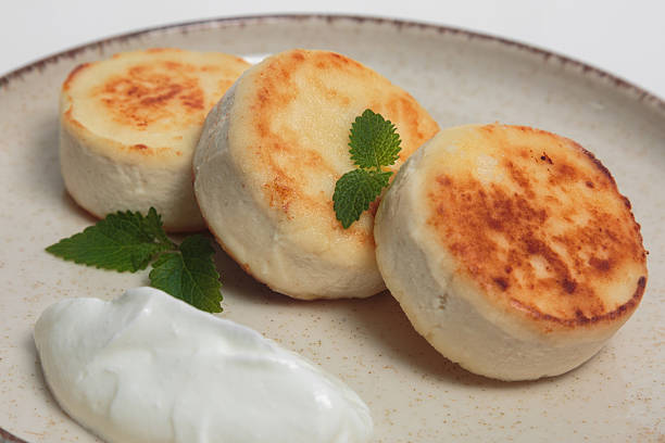 Cheesecakes made with cottage cheese. High quality photo