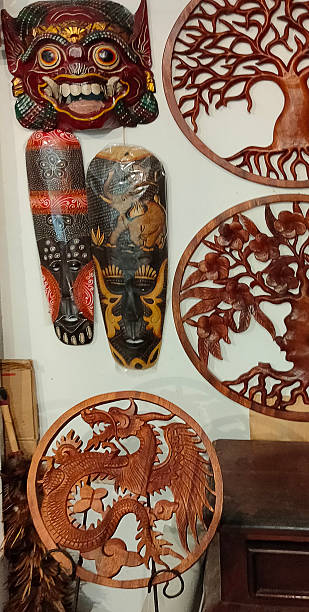 istock Traditional wood carving at Bali, Indonesia 2223247021
