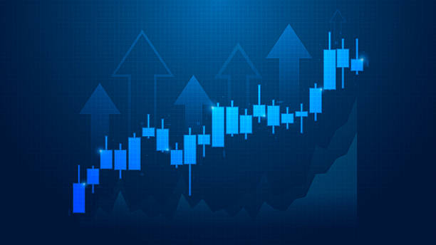 istock up rising bull market candlesticks with rising arrows and char elements for technology abstract cyber business template background 2223251091