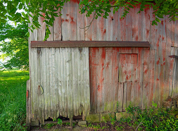 Old Weathered Sliding Barn Door-Howard County, Indiana
