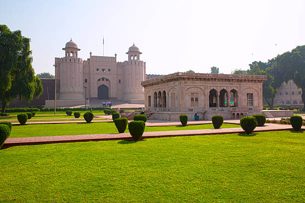 500 year old beautifully designed marble room in 'dewan-e-Khas' (kings personal quarters) at Lahore fort built by Mughals.