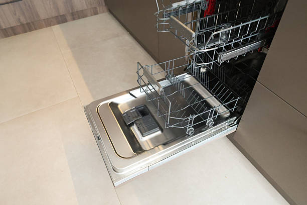 istock Woman Loading and Starting Dishwasher in Modern Kitchen 2223272540