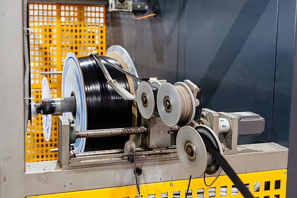 istock Working winding machine for industrial tape, hoses and cables 2223281471