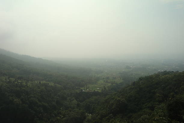 istock mountain landscape with thick clouds and fog around 2223291763