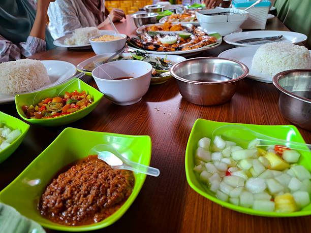 istock Colorful Array Of Traditional Dishes And Fresh Ingredients 2223305415