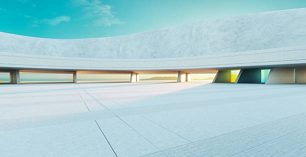 istock 3d rendering modern architecture building overlooking tranquil ocean at sunrise with futuristic design and coastal serenity 2223307596