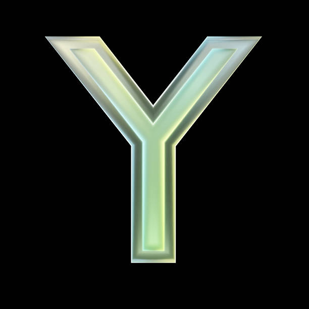 istock 3d rendering capital letter y with black background representing modern design 2223307679