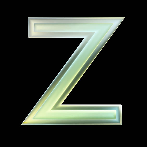 istock 3d rendering green neon light glowing letter z on black background 2223307683