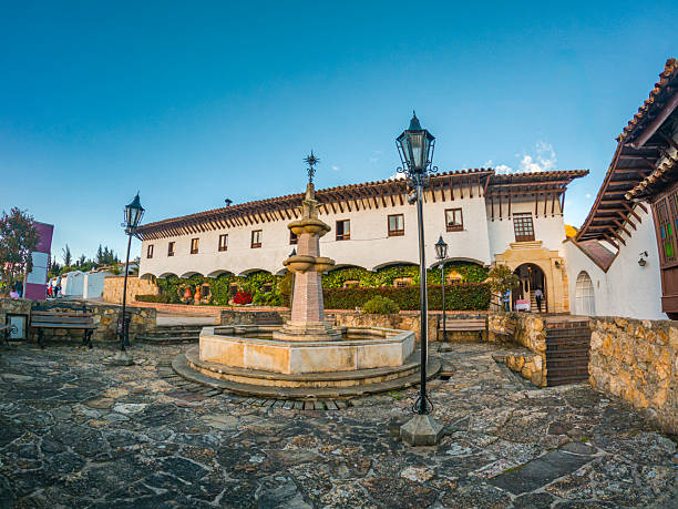 istock Charming Square in Guatavita, Colombia 2223308566