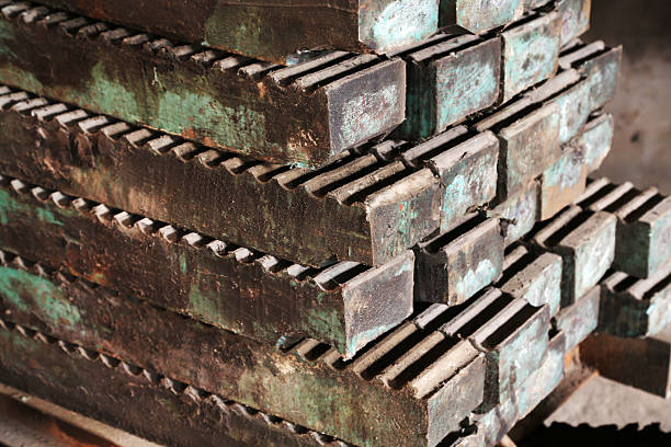 giant screw die full of sludge piled up together