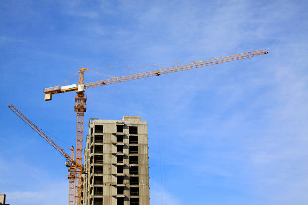 istock Unfinished building under the blue sky 2223317711
