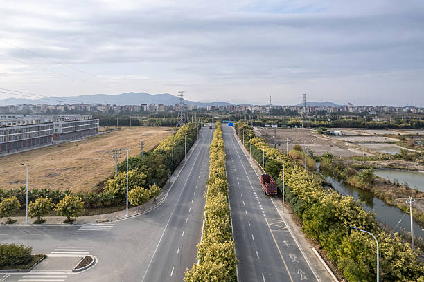 istock Highways and green belts in the wilderness 2223318615
