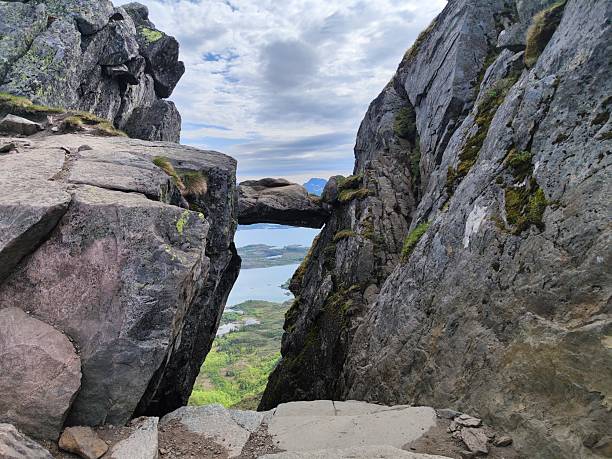 istock the top of djevelporten, devil's gate. Norway 2223324665